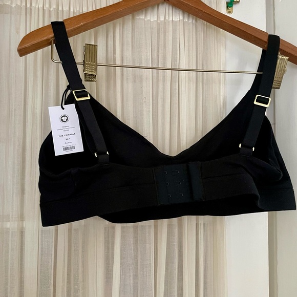 Subset Organic Cotton Triangle Soft Bra in Carbon (XL+) - Picture 2 of 2